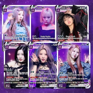 Swan Purple Kiss Photocard - Etsy