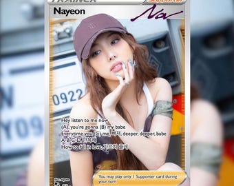 Twice Nayeon Pokémon Cards Kpop Photocards - Etsy