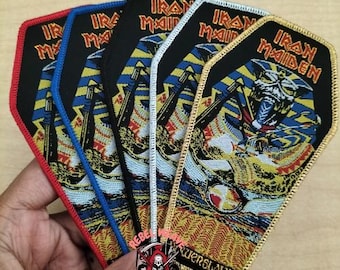 Iron Maiden Powerslave Patch: Embroidered Heavy Metal Band Appliqué