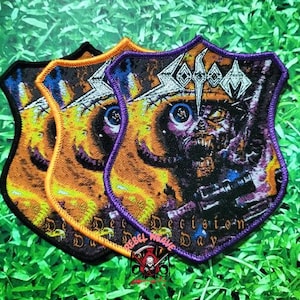 Parches tejidos SODOM/Parche/Parche de metal/Chaqueta de batalla/Emblema de metal/Parche tejido/Black metal/Death metal/Chaqueta de metal