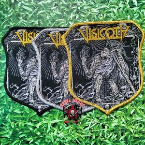 Parches tejidos VISIGOTH/Parche/Parche de metal/Chaqueta de batalla/Emblema de metal/Parche tejido/Black Metal/Death Metal/Chaqueta de metal