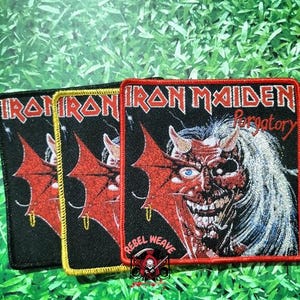 Parches tejidos PURGATORY/Parche/Parche de metal/Chaqueta de batalla/Emblema de metal/Parche tejido/Black Metal/Death Metal/Chaqueta de metal