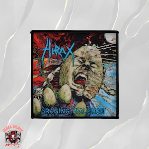 Parches tejidos oficiales de HIRAX/Parche/Parche de metal/Chaqueta de batalla/Emblema de metal/Parche tejido/Black Metal/Death Metal/Chaqueta de metal