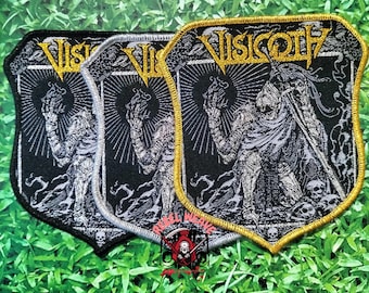 VISIGOTH Bells of Awakening Woven Patch, Shield Emblem, Heavy Metal Battle Jacket Badge