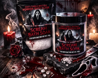 Scream Bath Soak | Horror Bath Elixir, Handmade Gothic Self Care