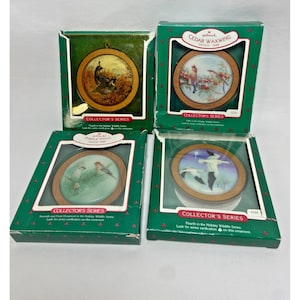 Hallmark Holiday Wildlife Bird Collection Lot of 4 Keepsake Ornaments VTG 80s