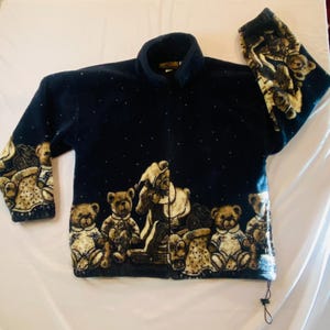 Vintage Teddy Fleece Jacket - Etsy