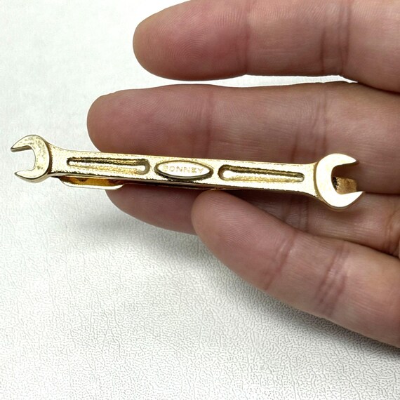 Lot Of 3 Vtg Bonney Tool Company Wrench Spark Plugs Speidel Blue Crown Tie Clip View 2