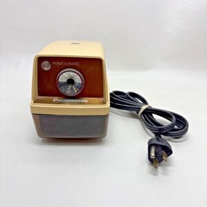 VTG 80s Panasonic Point-o-Matic Electric Pencil Sharpener KP-33 Tested Japan