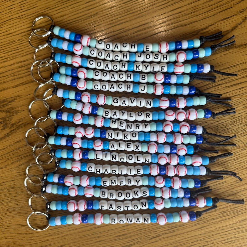Pony Bead Keychain - Etsy