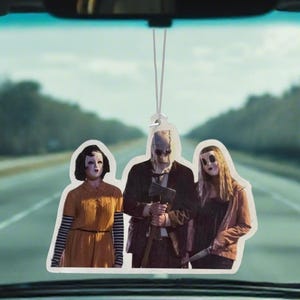 The Strangers Custom Car Air Freshener Gift | Fresh Aura Merch | New Car Scent