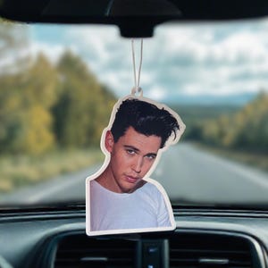 Austin Butler Auto-Lufterfrischer | Promi-Fan Geschenk | Elvis Presley Tribut | Schauspieler Auto Dekor | Lustiges Autozubehör | New Car Duft