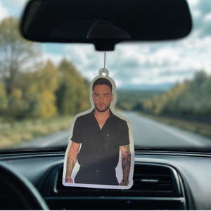 Liam Payne Custom Car Air Freshener – Funny Car Accessory, 1D Nostalgia Gift, New Car Scent, Music Car Decor for Directioners