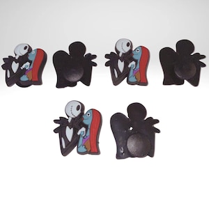 Jack And Sally Croc Charms Jibbitz | Clog Charms | Shoe Accessories