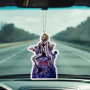 Beetlejuice Custom Car Air Freshener Gift | New Car Scent | Fresh Aura Merch