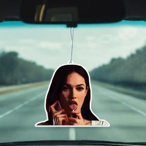 Jennifer Check Jennifer&#39;s Body Megan Fox Custom Car Air Freshener | Fresh Aura Merch | New Car Scent
