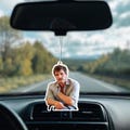 Pedro Pascal Custom Car Air Freshener | Fresh Aura Merch | New Car Scent