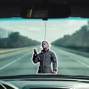 Michael Myers Halloween Custom Car Air Freshener | New Car Scent | Fresh Aura Merch