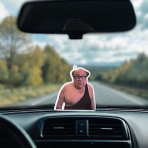 Frank Reynolds Danny DeVito Trash Man Custom Car Air Freshener | Fresh Aura Merch | New Car Scent