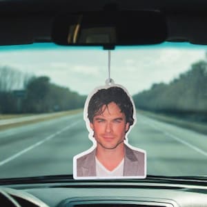 Damon Salvatore Ian Somerhalder Custom Car Air Freshener Gift | New Car Scent | Fresh Aura Merch
