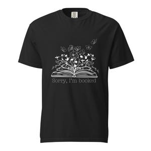 Comfort Color Book T - Przepraszam, jestem zajęty (biały wzór)