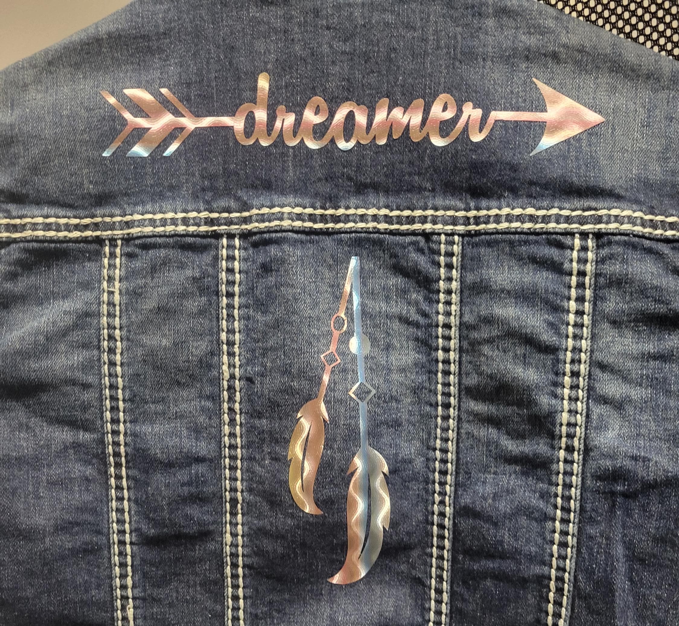 Beautiful "Dreamer" Jean Jacket