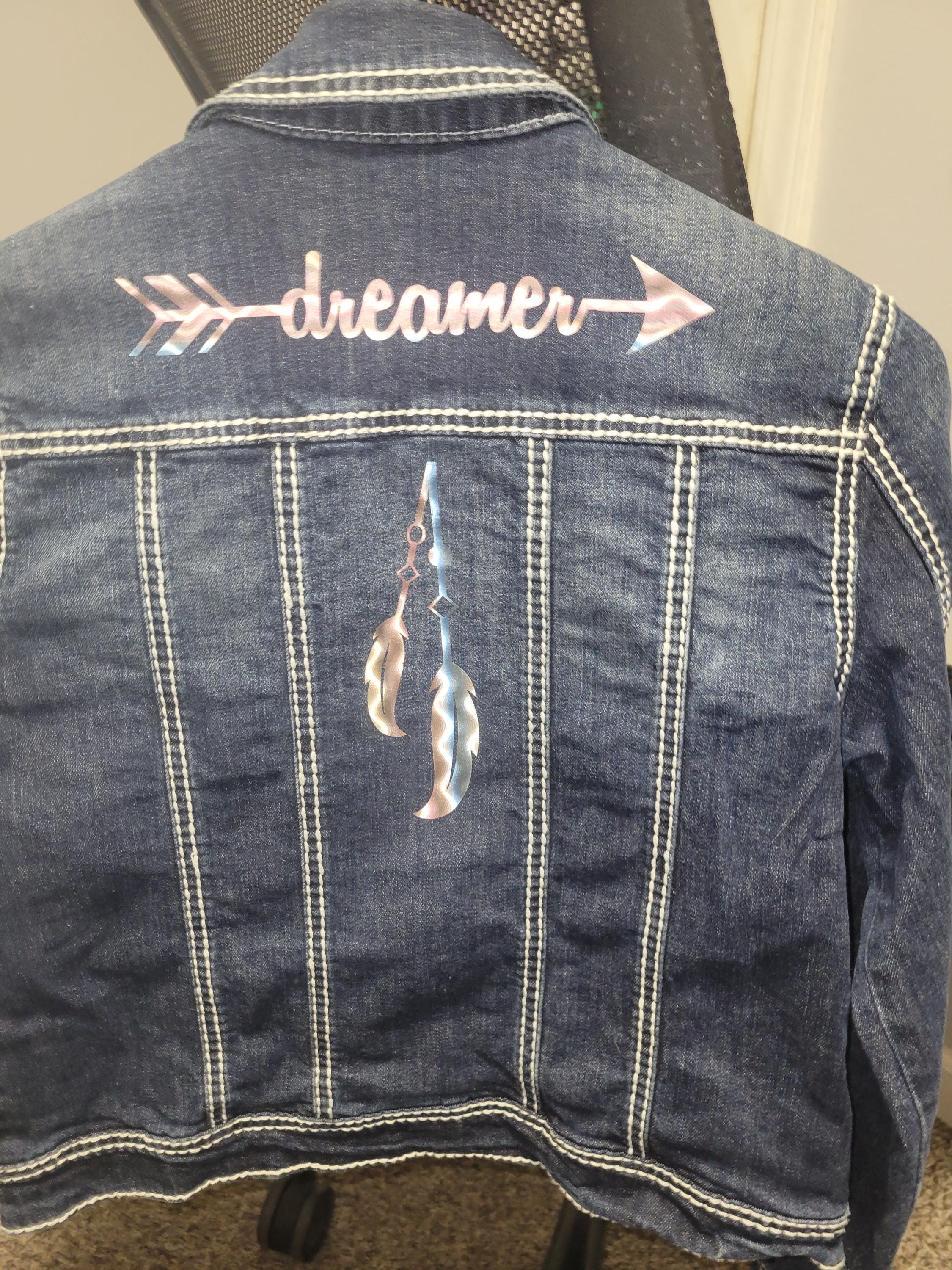 Beautiful "Dreamer" Jean Jacket - Thumbnail 3