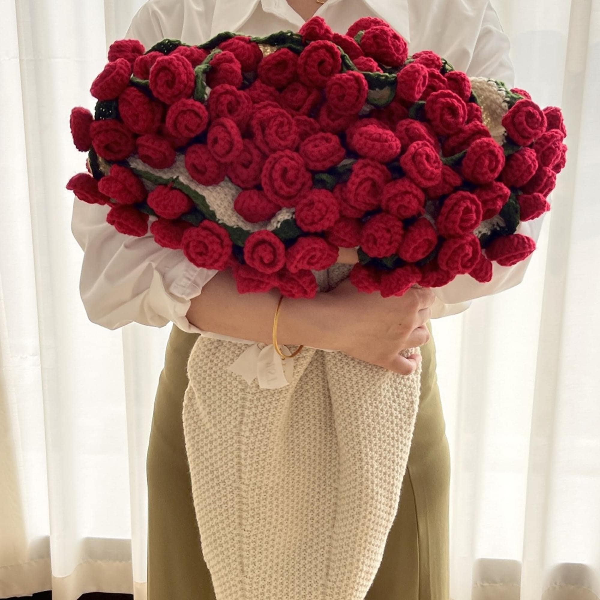 バラの花柄ブランケット - Etsy 日本