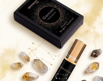 Gemini Zodiac Perfume, Astrology Fragrance, Celestial Gemini Gift for Her, Spiritual Scent