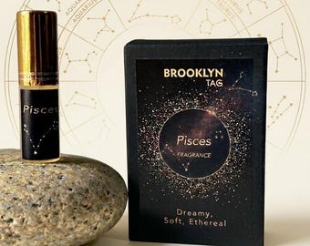 Pisces Zodiac Perfume, Dreamy, Soft, Ethereal Scent, Astrology Fragrance, Celestial Pisces Gift for Her