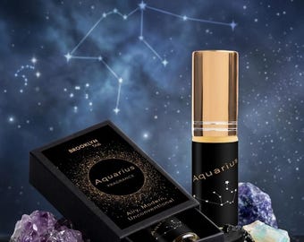 Aquarius Zodiac Perfume, Airy, Modern, Unconventional Scent, Astrology Fragrance, Celestial Aquarius Gift for Her