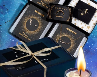 Zodiac Jewelry Gift Box, Astrology Birthday Present for Friend, Bridesmaids Horoscope Gift Box, Celestial Gift Box