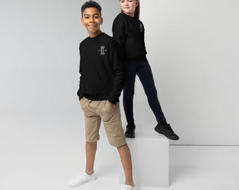Youth crewneck sweatshirt- Stylish &  Comfy everyday Wear for Kids| L'IMPERATORE