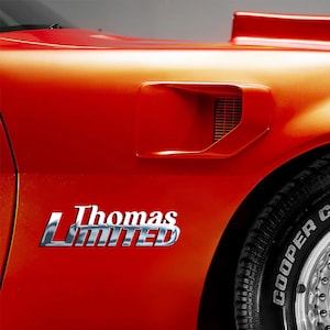 Personalized Car Emblems, Custom Badge Name for Car Truck Boat, Man Cave Home Garage Decor, Vehicle Accessories, Birthday Husband Gifts