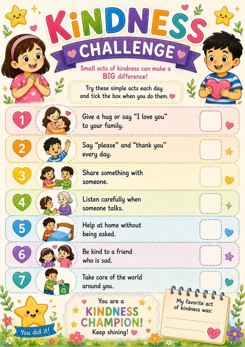 Kids Daily Routine Chart | Printable PDF | Preschool & Kindergarten ...