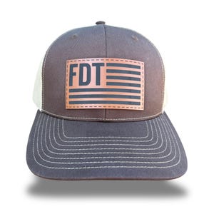 FDT Hat, Anti-Trump, Leather Patch, Trucker Hat, FDT Flag Hat, 50501