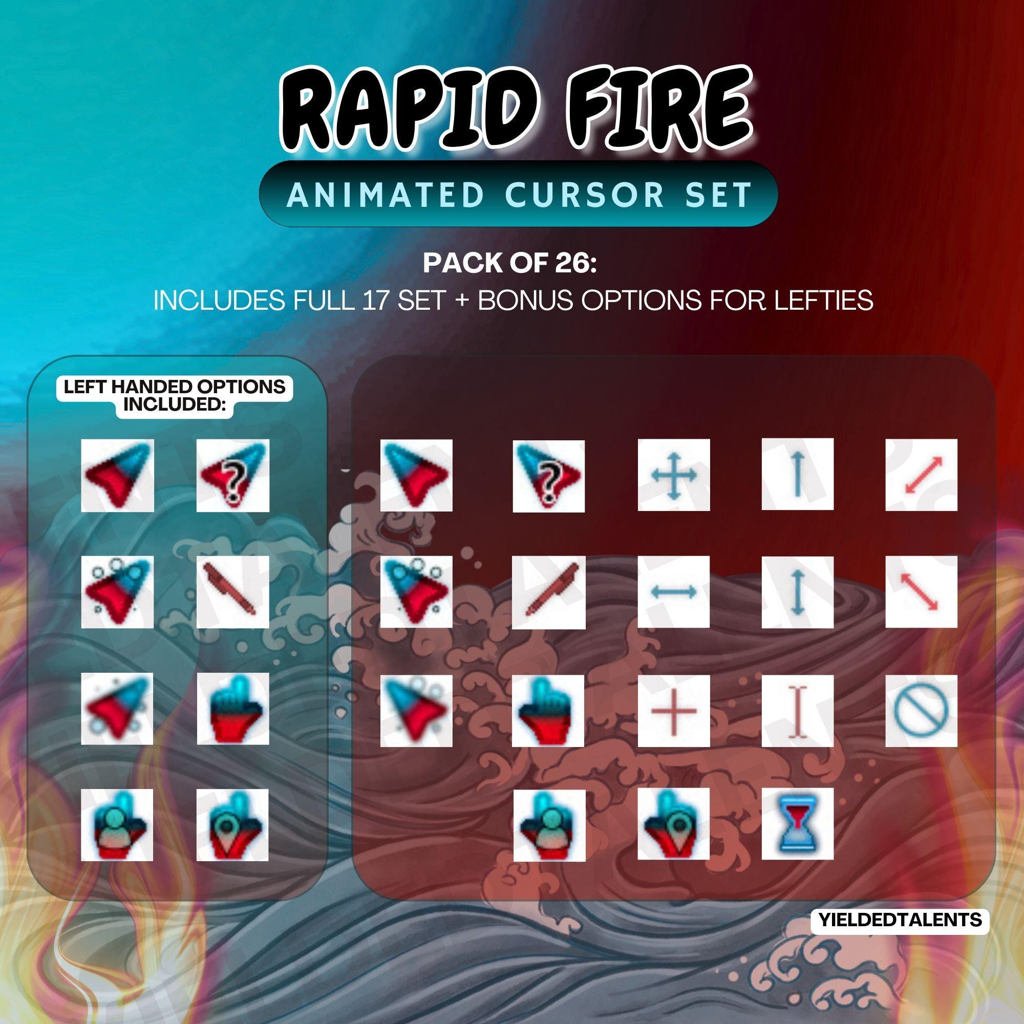Rapid Fire Theme Cursor Pack | Custom Animated Mouse Cursors for ...