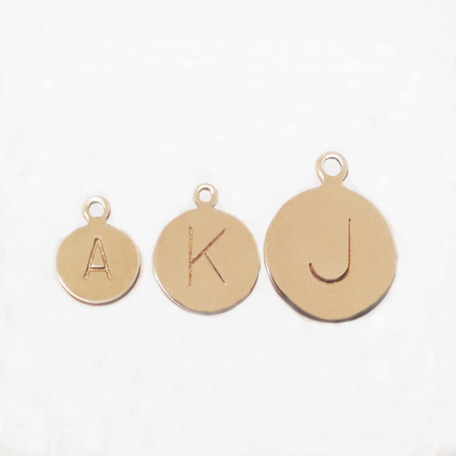 Gold Initial Necklace Initial Pendant Necklace Minimalist Etsy