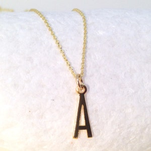 Letter Necklace Gold, Gold Initial Necklace, Letter Necklace Silver, Initial Charm, Minimalist Necklace, Everyday Necklace image 4