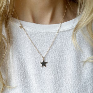 Gold Star Necklace, Delicate Necklace, Dainty Charm Necklace image 6