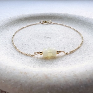Gold Opal Bracelet, Opal Bracelet for Women, Opal Birthstone Jewelry, October Birthstone Bracelet, Dainty Gold Bracelet