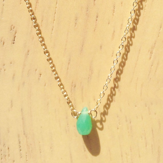 Gold Aventurine Necklace 14k Gold 