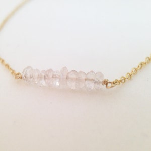 Rose Quartz Bracelet, Gold Rose Quartz Bracelet, Crystal Bracelet, Gold Bracelet, Minimalist Bracelet, Dainty Bracelet, Bridesmaid Gift