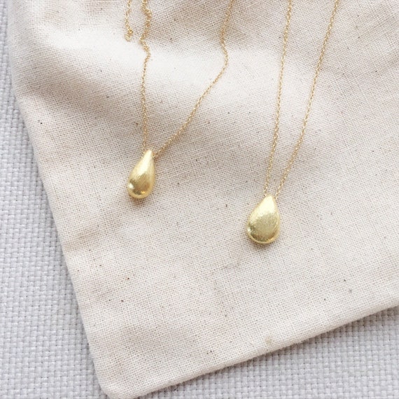 Charm Necklace Gold Nugget Necklace 