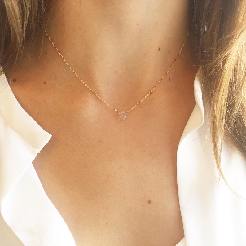 Necklaces for Women, Dainty Necklace, Birthstone Necklace, Minimalist Necklace, Simple Gold Necklace 