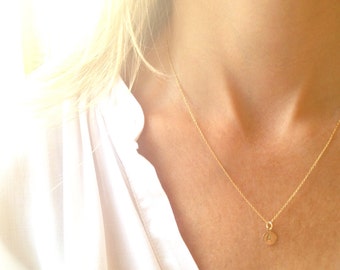 Gold Initial Necklace, Dainty Initial Necklace, Necklaces for Women, Minimalist Necklace, Layered Necklace