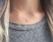 Rose Quartz Necklace, Genuine Rose Quartz, Valentine 39 s Day Gift, Gift for Her, Bridesmaid Gifts