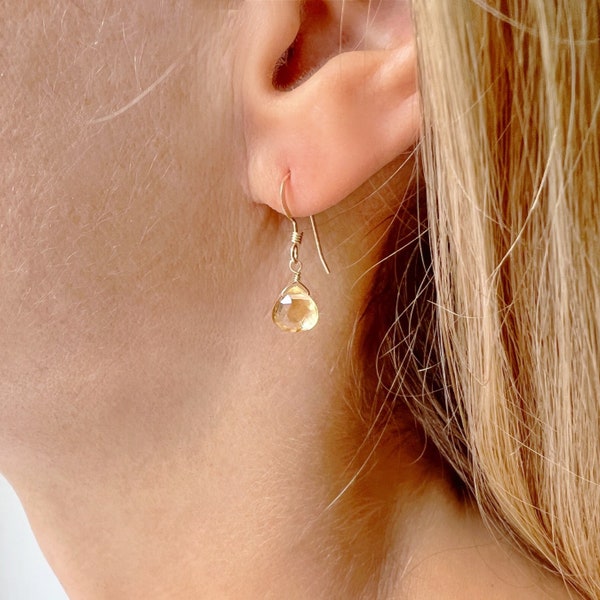 Citrine Earrings, Citrine Jewelry, Citrine Earrings Dangle, November Birthstone Earrings, Yellow Citrine Earrings, Citrine Earrings Silver