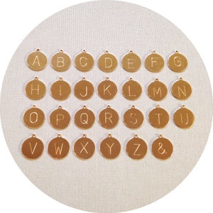 Collier initial en or, collier initial délicat, colliers pour femmes, collier minimaliste, collier superposé image 5
