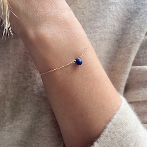 Sapphire Bracelet, Blue Sapphire Bracelet, Gemstone Bracelet, Dainty Bracelet, September Birthstone Bracelet